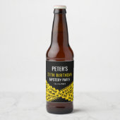 Polizei Mystery Birthday Party Thema Bierflaschenetikett (Vorderseite)