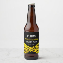 Polizei Mystery Birthday Party Thema Bierflaschenetikett