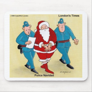 Polizei Navidad Lustige Weihnachtsgeschenke & T-Sh Mousepad