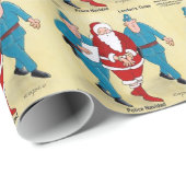 Polizei Navidad: Santa's war sehr schlecht Geschenkpapier (Rolleneckpunkt)