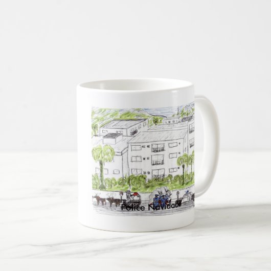 Polizei Navidad! Tasse (VorderseiteRechts)