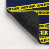 Polizei Officer Crime Scene Do Not Cross Tape Mousepad (Ecke)