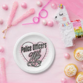 Polizei-Offizier-Ehefrau Pappteller (Party)