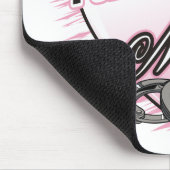 Polizei-Offizier-Mama Mousepad (Ecke)