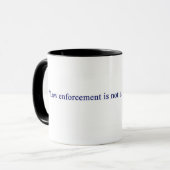 Polizei-Offizier-Redewendungens-Becher Tasse (Vorderseite Links)