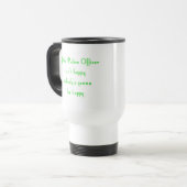 Polizei-Offizier-Tasse Reisebecher (Vorderseite Links)