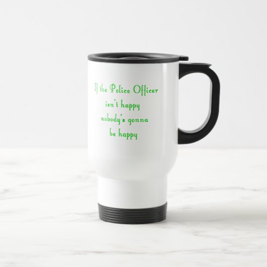 Polizei-Offizier-Tasse Reisebecher (Rechts)