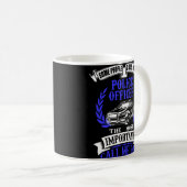Polizei-Offizier-Vater-Auto-Weiß u. Blau Kaffeetasse (VorderseiteRechts)
