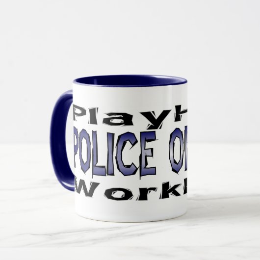 Polizei-Offiziere - spielen Sie Tasse (Vorderseite Links)