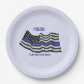 Polizei Pappteller (Vorderseite)
