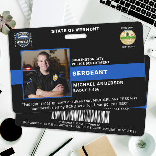 Polizei Personalisiere Foto Dienstausweis für Beam Ausweis