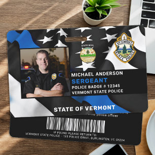 Polizei Personalisiertes Foto Logo Polizeidienstau Ausweis