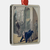 Polizei! Polizei! Lied-Bucheinband, c.1865 Silbernes Ornament (Rechts)