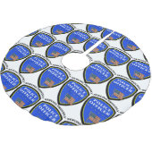 Polizei Polyester Weihnachtsbaumdecke (Schrägansicht)