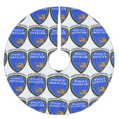 Polizei Polyester Weihnachtsbaumdecke (Vorderseite)