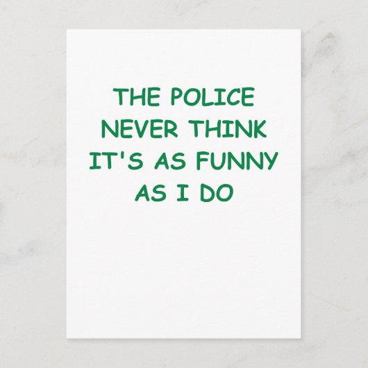 Polizei Postkarte (Vorderseite)