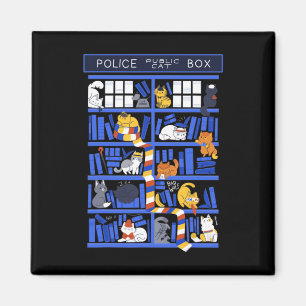 Polizei Public Cat Box Funny Kitten Cat Doctor Lib Magnet