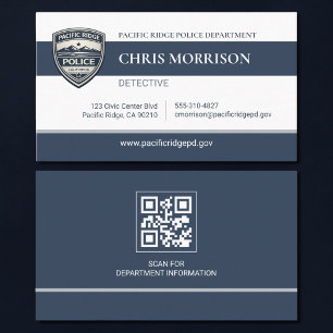 Polizei-QR-Code Professionelle Visitenkarte