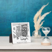 Polizei Raid a Property - Funny Police Theme Fotoplatte (InSitu)