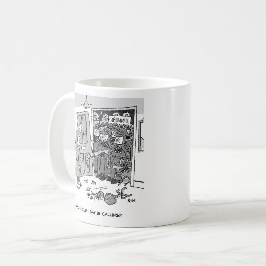 Polizei Raid a Property - Funny Police Theme Kaffeetasse (Vorderseite Links)