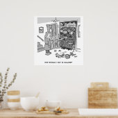 Polizei Raid a Property - Funny Police Theme Poster (Küche)