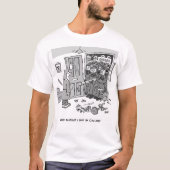 Polizei Raid a Property - Funny Police Theme T-Shirt (Vorderseite)