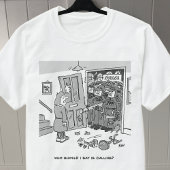 Polizei Raid a Property - Funny Police Theme T-Shirt