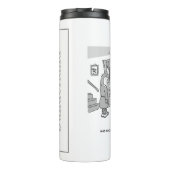 Polizei Raid a Property - Funny Police Theme Thermosbecher (Rückseite)