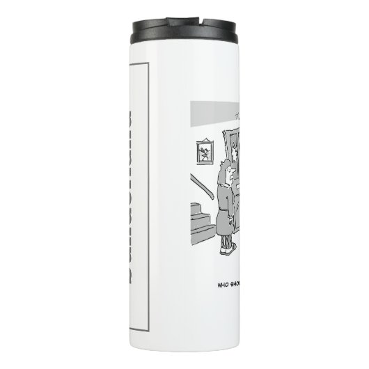 Polizei Raid a Property - Funny Police Theme Thermosbecher (Rückseite)