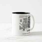 Polizei Raid a Property - Funny Police Theme Zweifarbige Tasse (VorderseiteRechts)