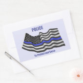 Polizei Rechteckiger Aufkleber (Umschlag)