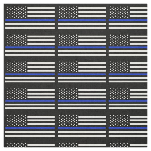 Polizei redet amerikanische Flagge an Stoff (Muster)