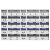 Polizei redet Flagge-Gewohnheits-Monogramm an Stoff (Fat Quarter (45,7 x 55,9 cm))