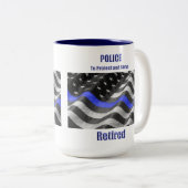 Polizei remüde zweifarbige tasse (VorderseiteRechts)
