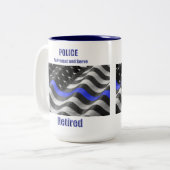 Polizei remüde zweifarbige tasse (Vorderseite Links)