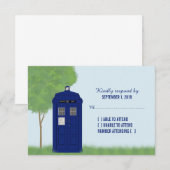 Polizei-RSVP-Karte v4 RSVP Karte (Vorne/Hinten)