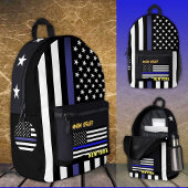 Polizei-Rucksack, dünne Blue Line-Tasche, amerikan Bedruckter Rucksack