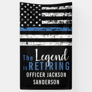 Polizei-Ruhestandsfeier Ausscheidende Strafverfolg Banner