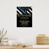 Polizei-Ruhestandsfeier Law Enforcement Willkommen Poster (Küche)