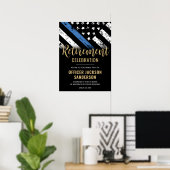 Polizei-Ruhestandsfeier Law Enforcement Willkommen Poster (Heimbüro)