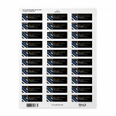 Polizei-Ruhestandsfeier Thin Blue Line Adresse (Vorne)