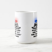 Polizei Schere Stein Lustiger Becher Kaffeetasse (Mittel)