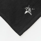 Polizei schickt | dünne Goldlinie Flagge Fleecedecke (Ecke)