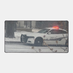 Polizei Schreibtischunterlage
