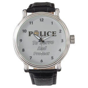 Polizei schützt sich und dient armbanduhr