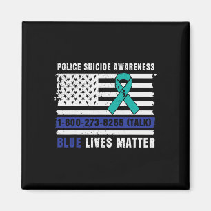 Polizei Selbstmord Bewusstsein Blue Living Law Enf Magnet