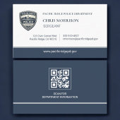 Polizei-Sergeant QR-Code-Logo Visitenkarte