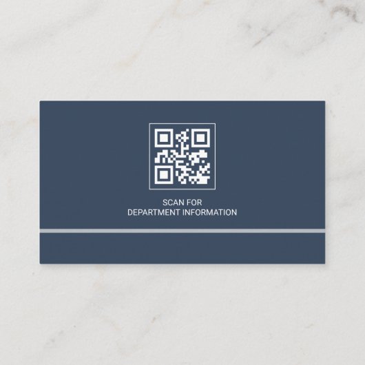 Polizei-Sergeant QR-Code-Logo Visitenkarte (Rückseite)