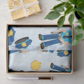 Polizei-Serien-Design 4 Seidenpapier (Geschenk)