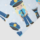Polizei-Serien-Design 4 Seidenpapier (Ausschnitt)
